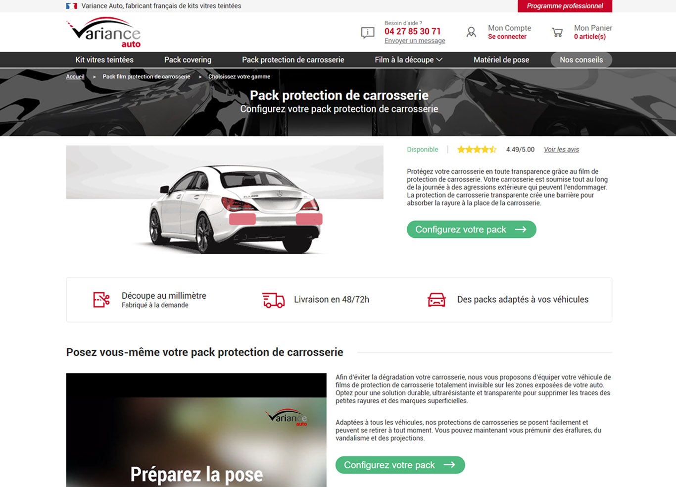 Pack protection de carrosserie