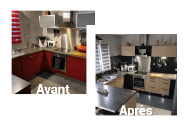 concours avant-apres cuisine avant=apres pose du film