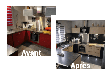 cuisine avant=apres pose du film