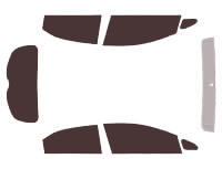 Tinted film kit Kia Rio (3) 5-door (2011 - 2017) Tinted film kit Kia Rio (3) 5-door (2011 - 2017)