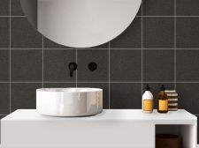 Vinyl imitation cuir mat marron Carrelage mural
