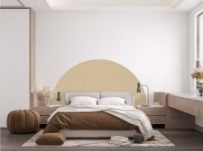 Adesivo in similpelle beige Mezzo giro