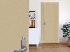Adhésif imitation cuir mat beige Porte
