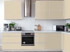 Adhesivo efecto piel blanco hueso Frente de la cocina
