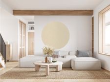Nastro bianco sporco effetto pelle Round