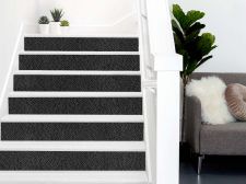 Black and silver leather effect decorative adhesive Contremarche