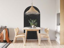 Dekorativer Klebstoff mit Lederoptik in Schwarz und Silber Arche Dekorativer Klebstoff mit Lederoptik in Schwarz und Silber Arche