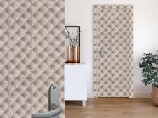Nastro adesivo per mobili con tessuto trapuntato beige Porta Nastro adesivo per mobili con tessuto trapuntato beige Porta