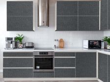 Silver crackle fabric effect adhesive Kitchen fronts Silver crackle fabric effect adhesive Kitchen fronts