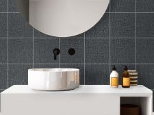 Silver crackle fabric effect adhesive Wall tiles