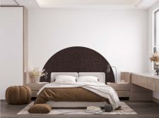 Revêtement déco effet tissu craquelé bronze Demi-rond