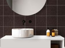 Revêtement déco effet tissu craquelé bronze Carrelage mural