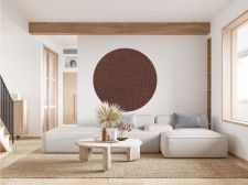 Cracked copper fabric adhesive Round