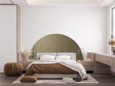 Dekorative Beschichtung retro Silber und Gold Halbrund