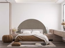 Adesivo decorativo in finto tessuto check Mezzo giro