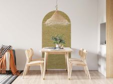 Révêtement décoratif tissu beige et doré Arche