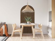 Revêtement décoratif tissu marron brossé Arche