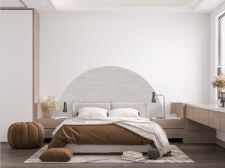Nastro in tessuto imitativo a rete fine grigio chiaro Mezzo tondo Nastro in tessuto imitativo a rete fine grigio chiaro Mezzo tondo