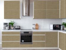 Decorative adhesive imitation fabric dark beige Kitchen fronts