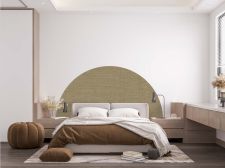 Adhesivo de tela de imitación beige oscuro Media caña