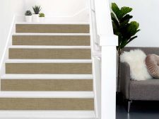 Adhésif décoratif imitation tissu beige foncé  Contremarche
