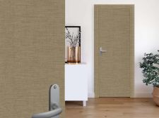 Decorative adhesive imitation fabric dark beige Door