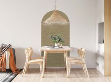 Adhésif décoratif imitation tissu beige foncé  Arche