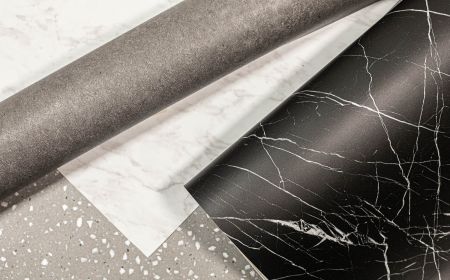 natural stone adhesive coating; Luminis-Films.