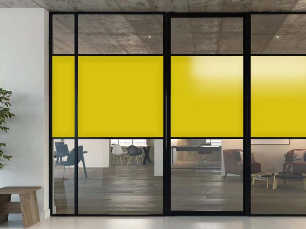 Film vitrage opacifiant jaune clair - Luminis Films