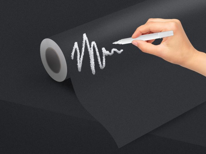 Adesivo Lavagna A Forma Di Cuore – 30x55 Cm, Scrivibile E Cancellabile Con Gesso, Per Cucina, Ufficio E Cameretta (Nero)