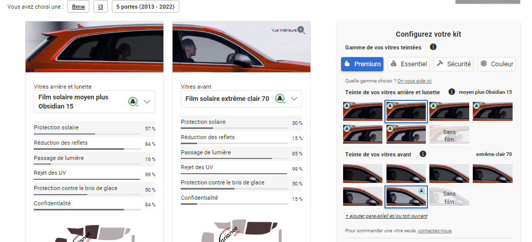 Image : Nos différentes gammes de film solaire pour voiture-85863