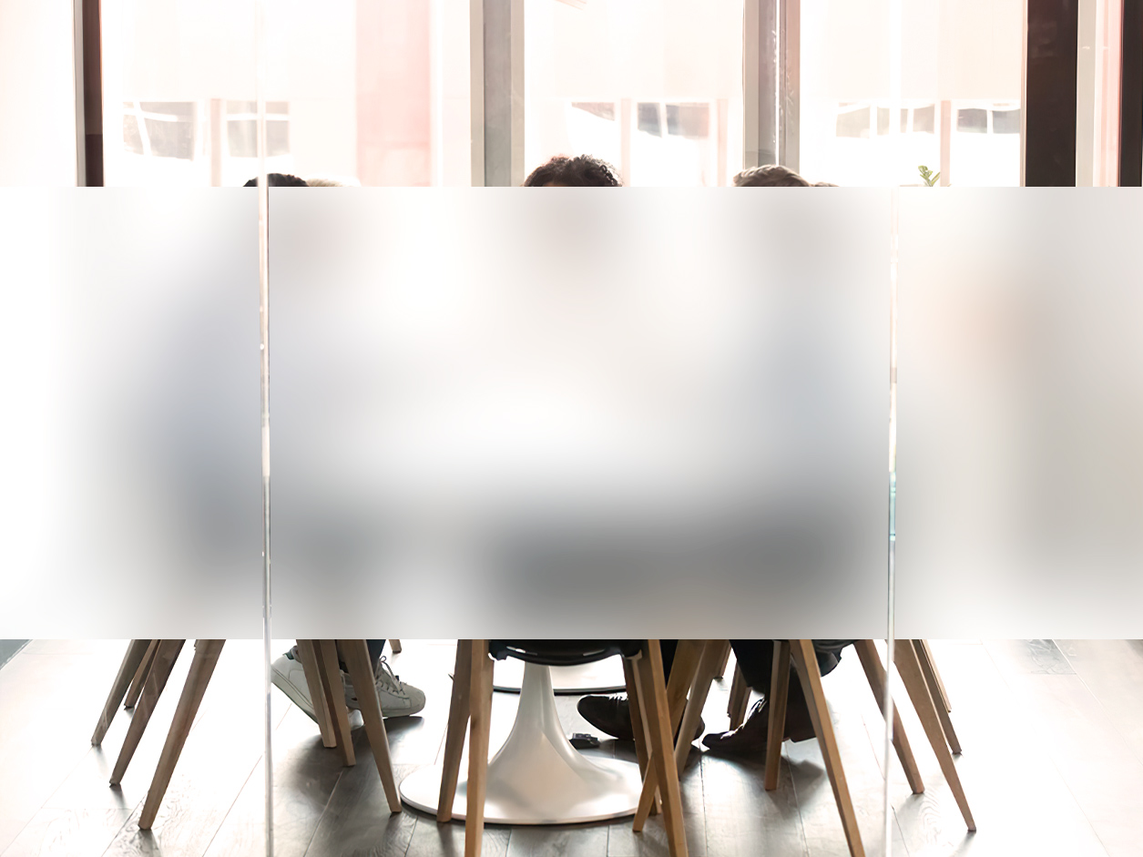  White frosted electrostatic film - Luminis Films