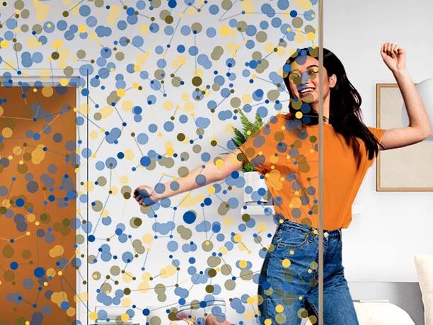 Astral decorative film with customizable planets - Luminis Films  Astral decorative film with customizable planets - Luminis Films