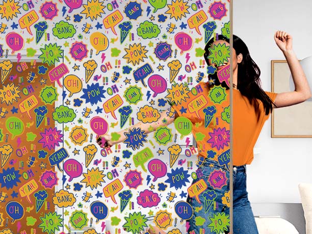 Customizable pop motif decorative film - Luminis Films  Customizable pop motif decorative film - Luminis Films