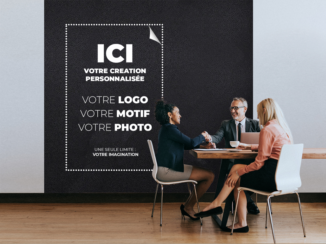 Adhésif noir mat à personnaliser