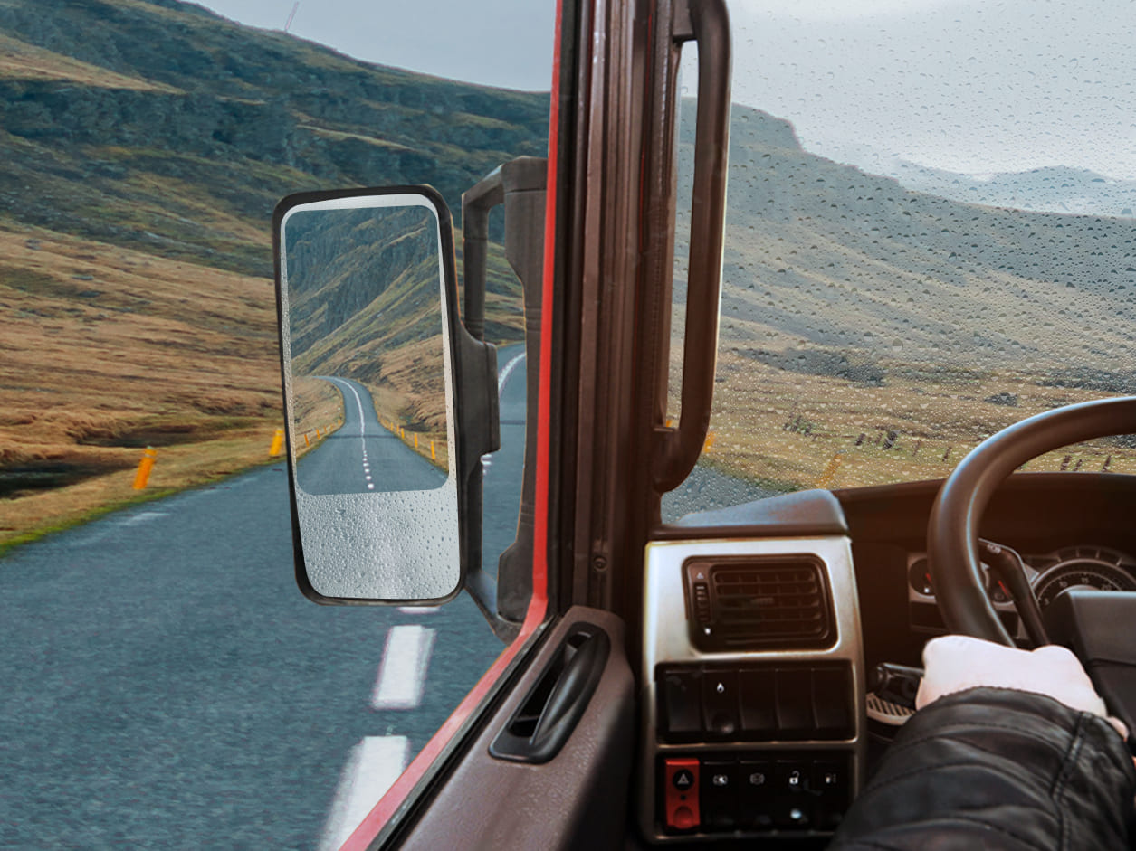 Truck mirror anti-fog film (pack 2) - Luminis Films  Truck mirror anti-fog film (pack 2) - Luminis Films