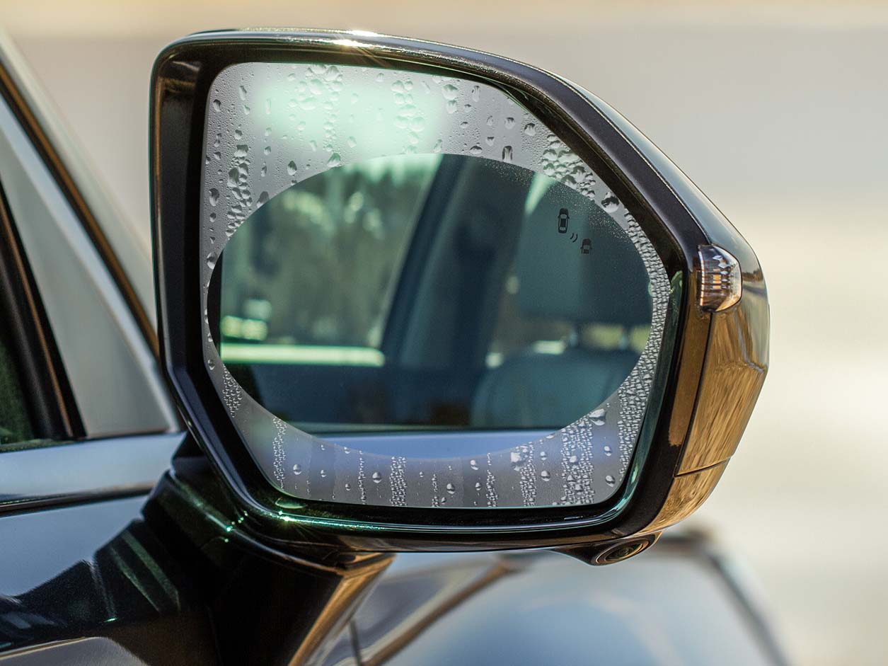 Car mirror anti-fog film (pack 4) - Luminis Films  Car mirror anti-fog film (pack 4) - Luminis Films