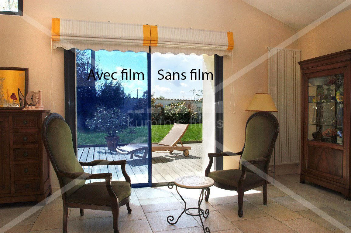 Ce film anti chaleur bleu rejette l