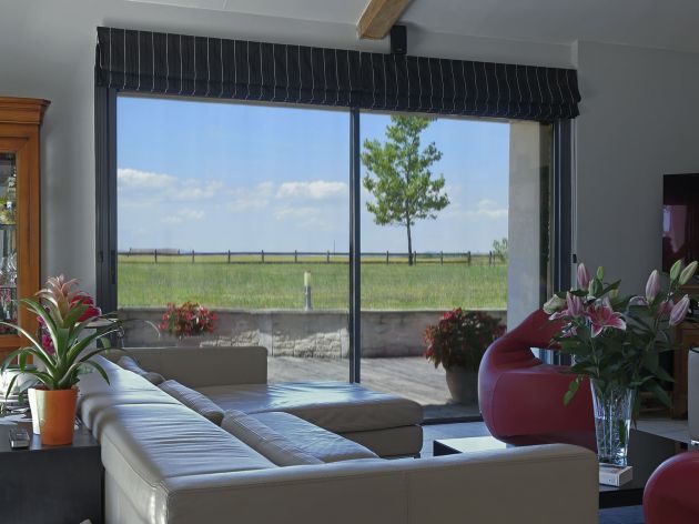 - Luminis Films - Particulier film solaire pour vitrage électrostatique couleur argent pris de vue intérieure