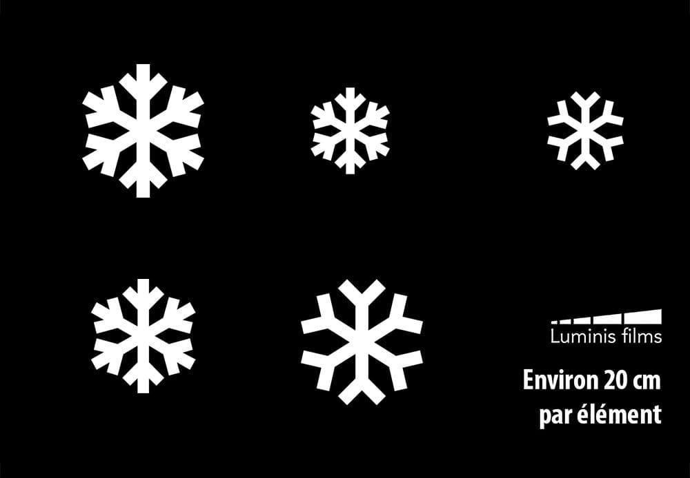 Stickers flocons de neige dichroïque pour vitre - Luminis Films Stickers flocons de neige dichroïque pour vitre - Luminis Films