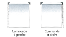 coté de commande store enrouleur