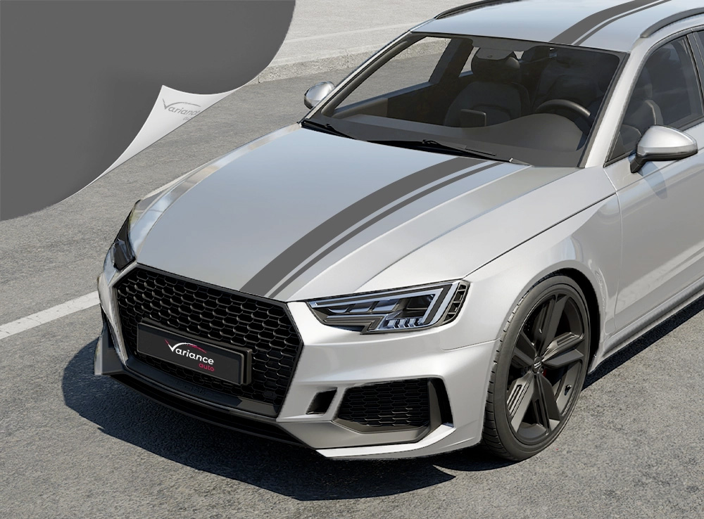 Wrapping auto gris foncé mat 2D - Variance Auto Wrapping auto gris foncé mat 2D - Variance Auto