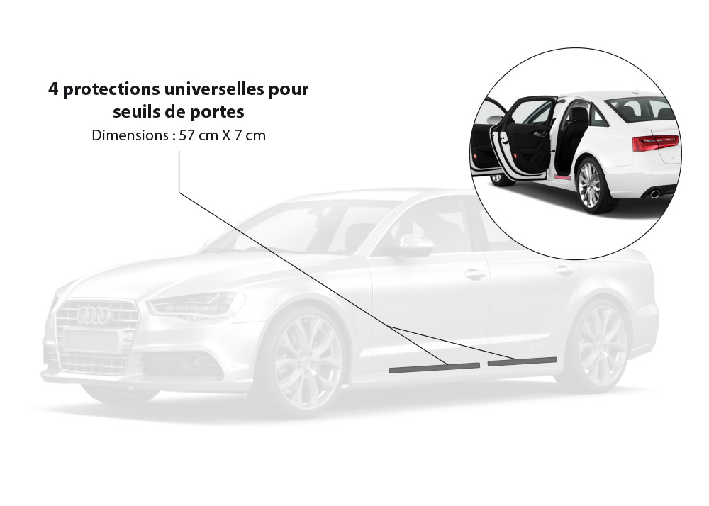 4 protections de peinture pour seuils de porte. Variance Auto 4 protections de peinture pour seuils de porte. Variance Auto