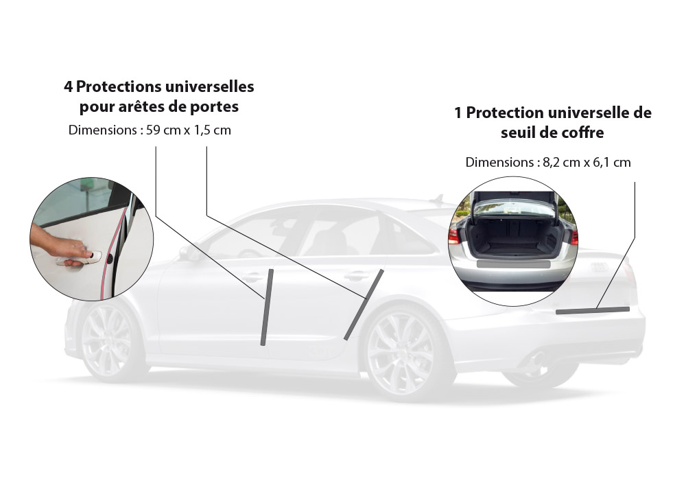 Pack pour arêtes de portes + seuil de coffre - 4/5 portes. Variance Auto Pack pour arêtes de portes + seuil de coffre - 4/5 portes. Variance Auto