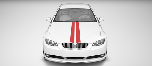 Kit de láminas tintadas con 2 tiras decorativas para el coche Kit de láminas tintadas con 2 tiras decorativas para el coche