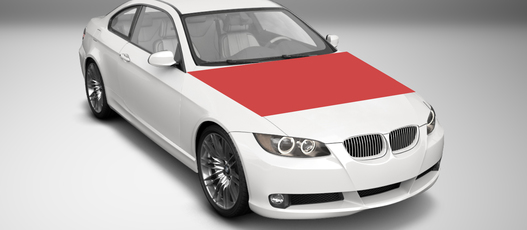 Tinted film kit 1 wrapping for hood - medium Tinted film kit 1 wrapping for hood - medium