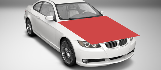 Tinted film kit 1 wrapping for hood - large Tinted film kit 1 wrapping for hood - large