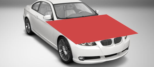 Tinted film kit 1 wrapping for hood - extra large Tinted film kit 1 wrapping for hood - extra large