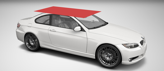 Tinted film kit 1 wrapping for roof - large Tinted film kit 1 wrapping for roof - large