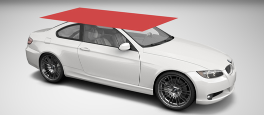 Tinted film kit 1 wrapping for roof - extra large Tinted film kit 1 wrapping for roof - extra large